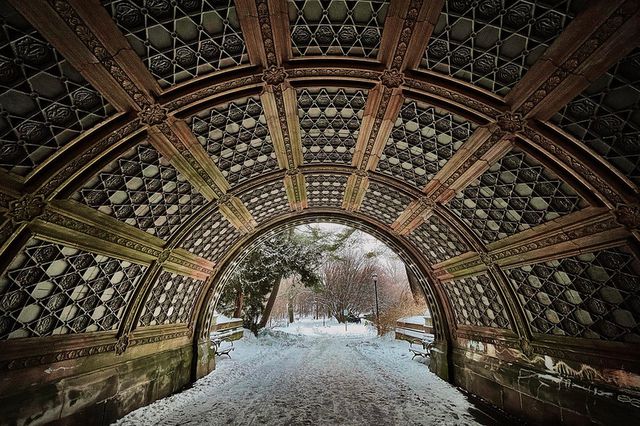 The cleft ridge arch in Central Park